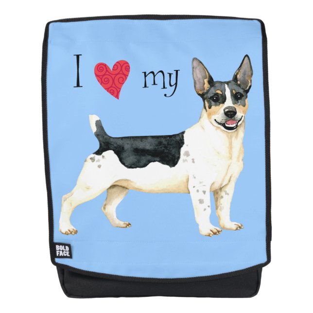 Sac À Dos I Love my Teddy Roosevelt Terrier (Devant)