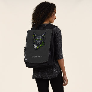 Sac À Dos ID de l'opérateur personnalisé Cyberpunk Mecha Wol