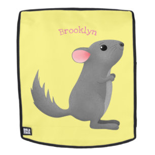 Sac À Dos Illustration de chinchilla gris mignon