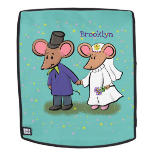 Sac À Dos Illustration de dessin animé d'un couple de souris