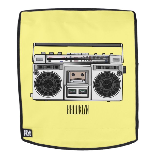 Sac À Dos Illustration de la bande dessinée radio (Devant amovible)