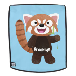 Sac À Dos Illustration de panda rouge mignon