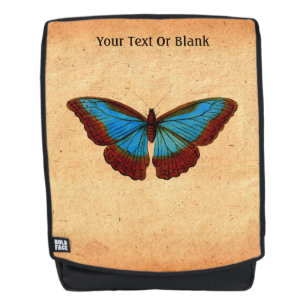 Sac À Dos Illustration de papillon vintage