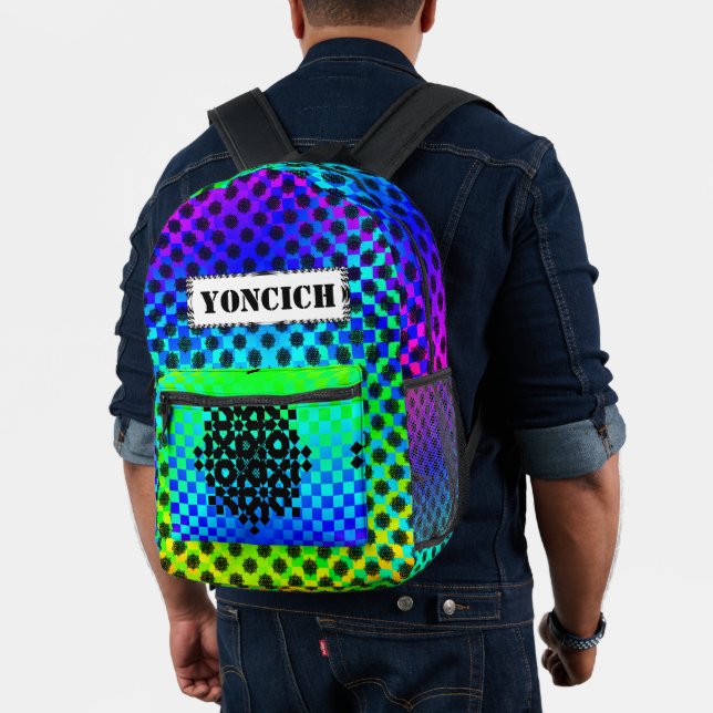 Sac À Dos Imprimé à damiers Wheels par Kenneth Yoncich (Insitu (Modèle))