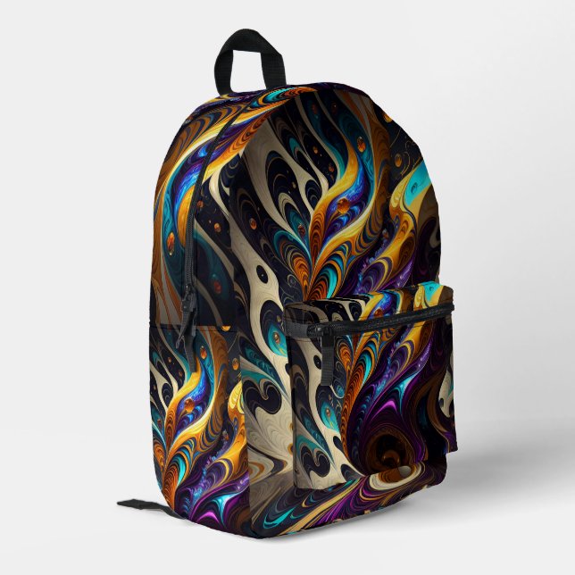 Sac À Dos Imprimé Abstrait (Coin arrière gauche)