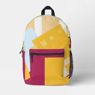 Sac À Dos Imprimé Abstrait géométrique coloré