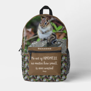 Sac À Dos Imprimé Actes De Gentillesse Citation Inspirationnelle Chi