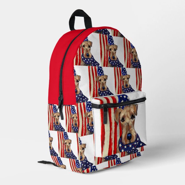 SAC À DOS IMPRIMÉ AIREDALE  (Coin arrière gauche)