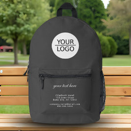 Sac À Dos Imprimé Ajouter votre logo personnalisé Société Grey de te