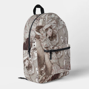 Sac À Dos Imprimé Alice Au Pays Des Merveilles Lewis Carroll Rackham