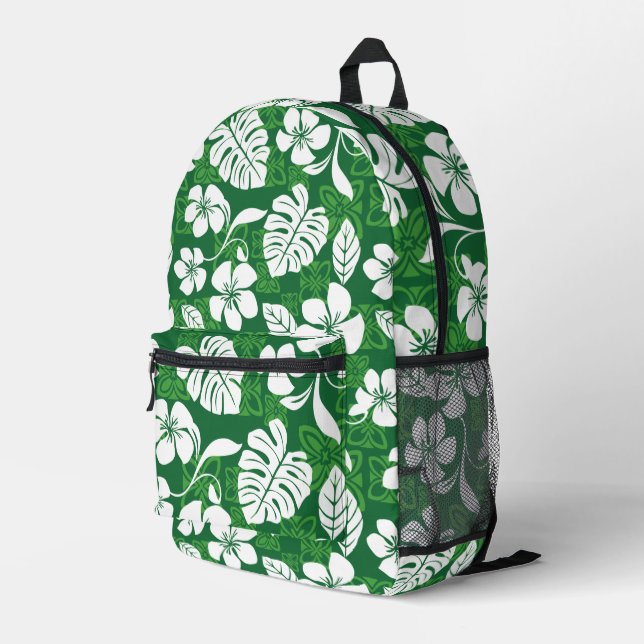 SAC À DOS IMPRIMÉ ALOHA VENDREDI MOTIF EN VERT (Coin arrière droit)