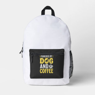 Sac À Dos Imprimé Amateur de café chien propulsé par le design
