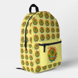 Sac À Dos Imprimé Ambiance d'été drôle à l'ananas