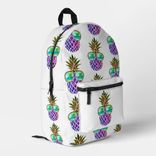 Sac À Dos Imprimé Ananas rose tropicale