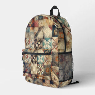 Sac À Dos Imprimé Ancien Motif de surfaces composées
