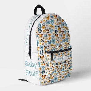 Sac À Dos Imprimé Animaux mignons I Nom personnalisé
