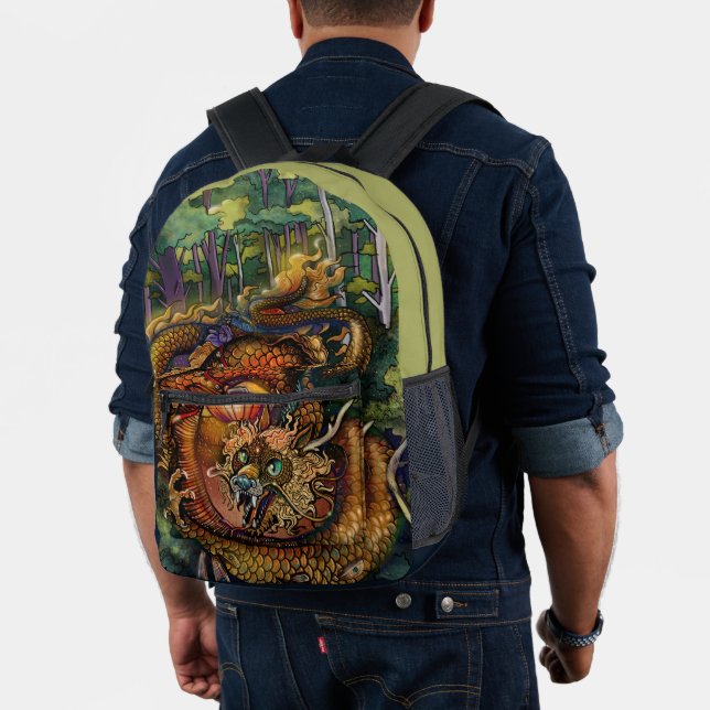 Sac À Dos Imprimé Année du Dragon de Bois 2024 (Insitu (Modèle))