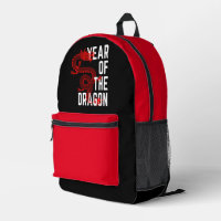 Année du Dragon rouge blanc