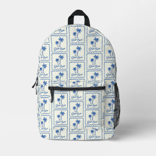 Sac À Dos Imprimé Anse Bleue