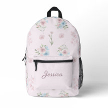 Aquarelle douce Pastel Rose Forêt