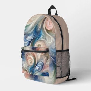 Sac À Dos Imprimé Aquarelle Imaginaire Floral Romantique Motif