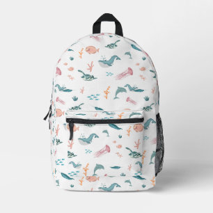 Sac À Dos Imprimé Aquarelle Océan Sea Animaux Motif