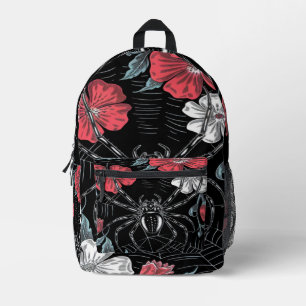 Sac À Dos Imprimé Araignée romantique foncée Floral