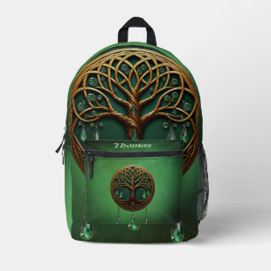 Sac À Dos Imprimé Arbre de vie stylisé 