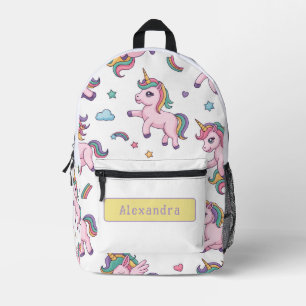 Sac À Dos Imprimé Arc-en-ciel Licorne Mignonne