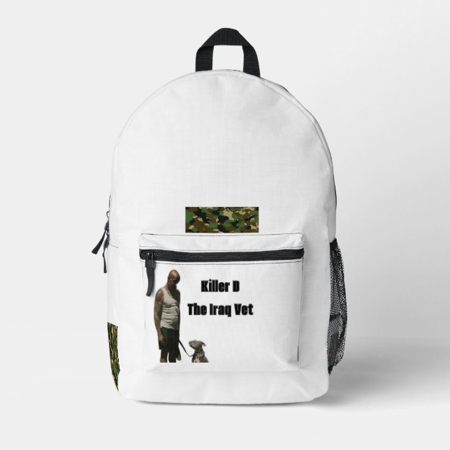 Sac À Dos Imprimé Armée (Recto)