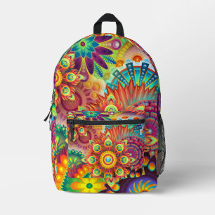 Sac À Dos Imprimé Arrière - plan floral