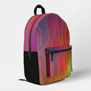 Sac À Dos Imprimé Art Abstrait Coloré Vibrant