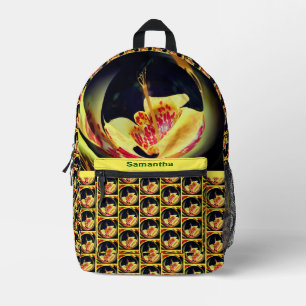 Sac À Dos Imprimé Art Abstrait Lily tacheté Personnalisé