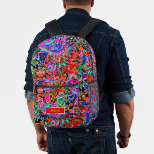 Sac À Dos Imprimé art de graffiti à la rotation