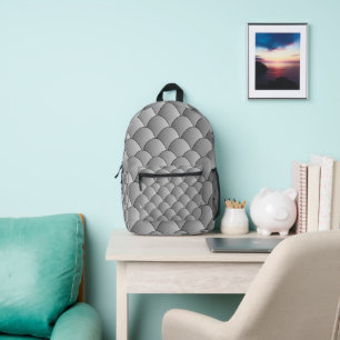 Sac À Dos Imprimé Art Déco Design Grey