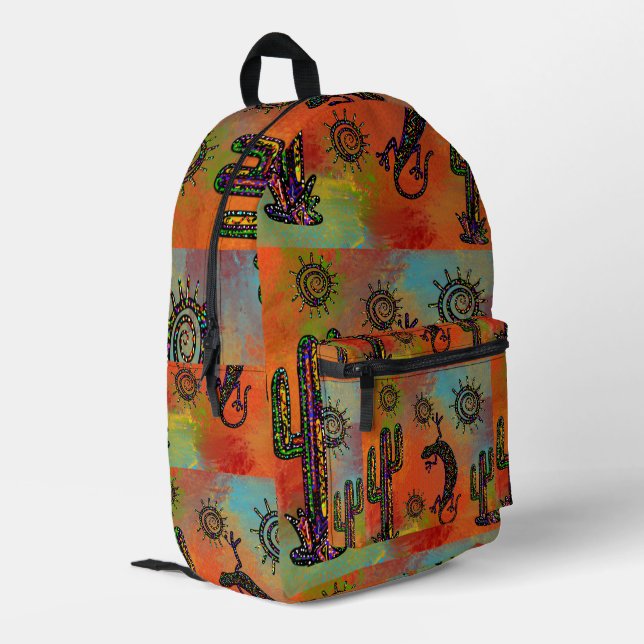 SAC À DOS IMPRIMÉ ART DU SUD-OUEST (Coin arrière gauche)