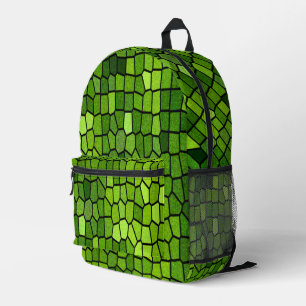 Sac À Dos Imprimé Aspect verre taillé vert