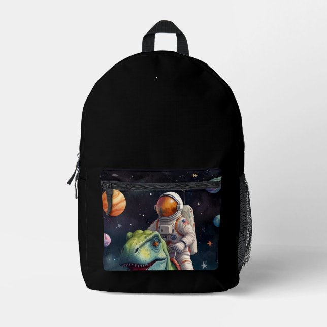 Sac À Dos Imprimé Astronaut on Dino in Space  (Recto)
