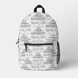 Sac À Dos Imprimé Aujourd'hui Moment, la vie étincelante