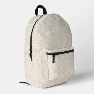 Sac À Dos Imprimé Autocollants de faveur de texture de lin élégant