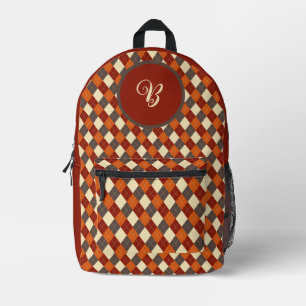 Sac À Dos Imprimé Automne/Automne En vichy motif