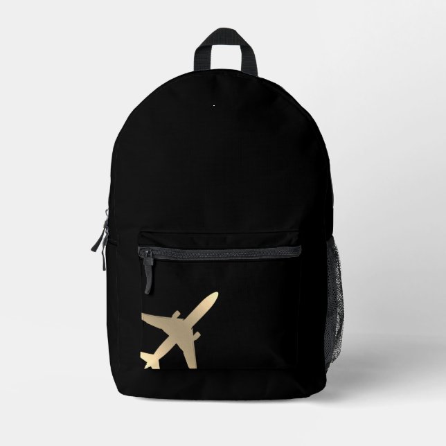 Sac À Dos Imprimé Avion Gold Aviation (Recto)