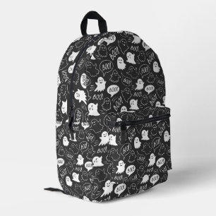 Sac À Dos Imprimé B&W Cute Doodle Halloween Motif