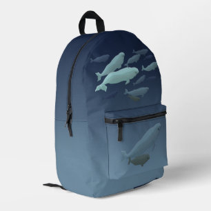Sac À Dos Imprimé Backpacks d'art Beluga Whale - Personnaliser
