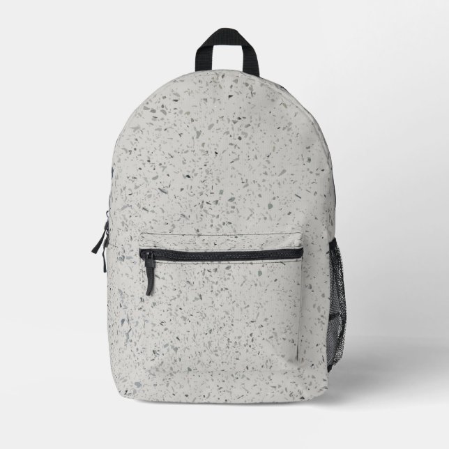 Sac À Dos Imprimé Bagage Motif du littoral du Terrazzo (Recto)