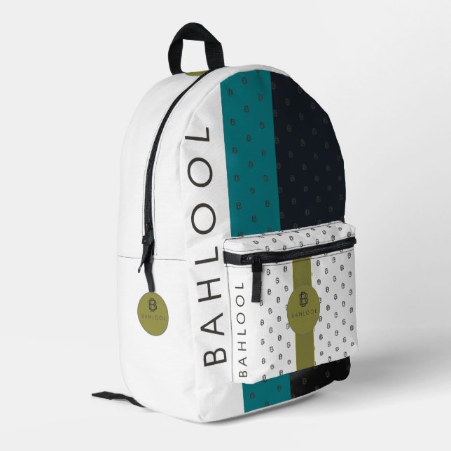 SAC À DOS IMPRIMÉ BAHLOOL (Coin arrière gauche)