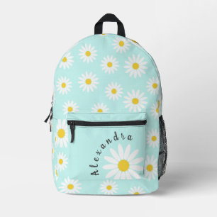 Sac À Dos Imprimé Baisy blanc et nom