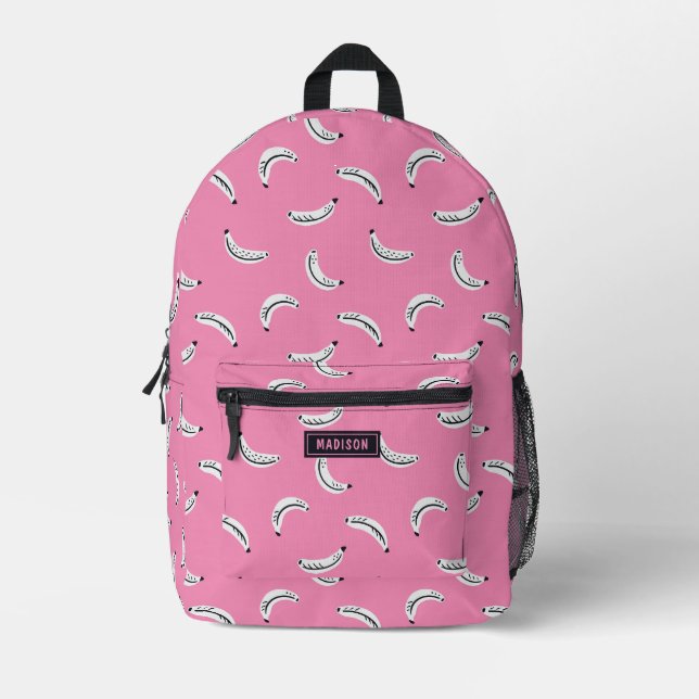 Sac À Dos Imprimé Bananes graphiques - fruits tropicaux nom personna (Recto)