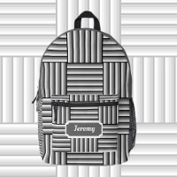 Bandes modernes en noir, blanc et gris - coutume