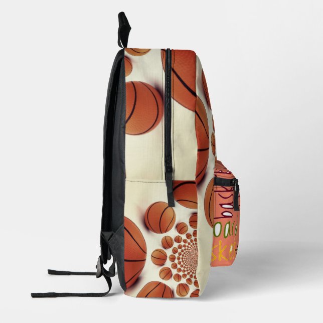 Sac À Dos Imprimé Basket-ball Kaleidoscope Jeu des Champions (Gauche)